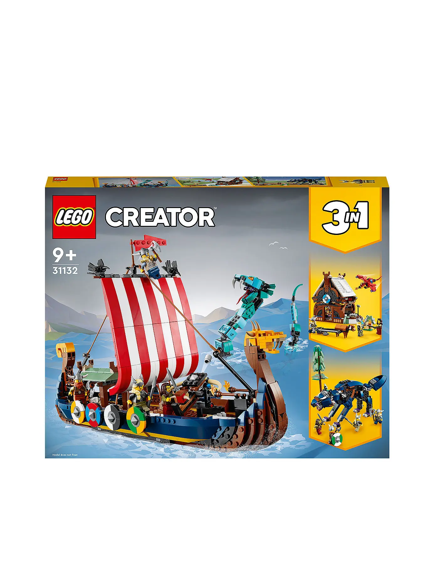 LEGO | Creator - Wikingerschiff mit Midgardschlange 31132 | 